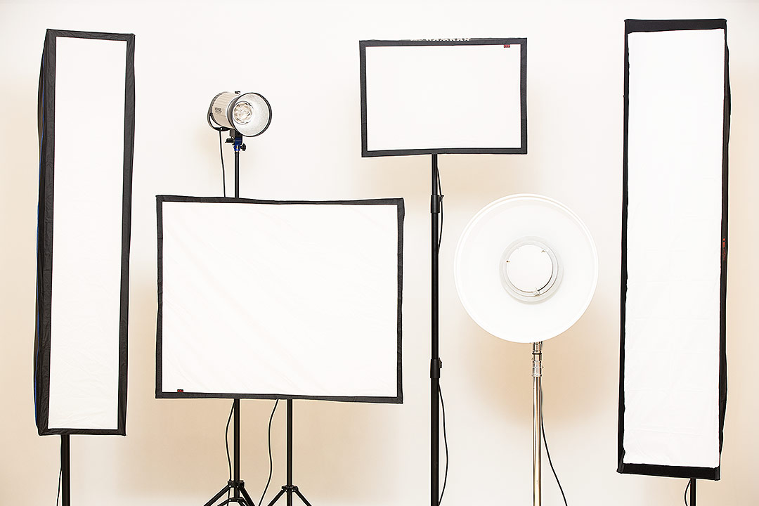 Lichtformer, Striplights und Softboxen