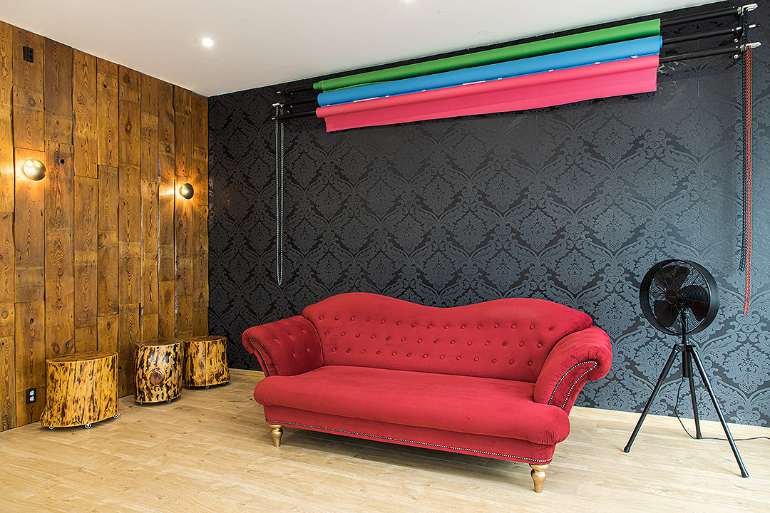 Gemütliche Sitzecke mit Ventilator